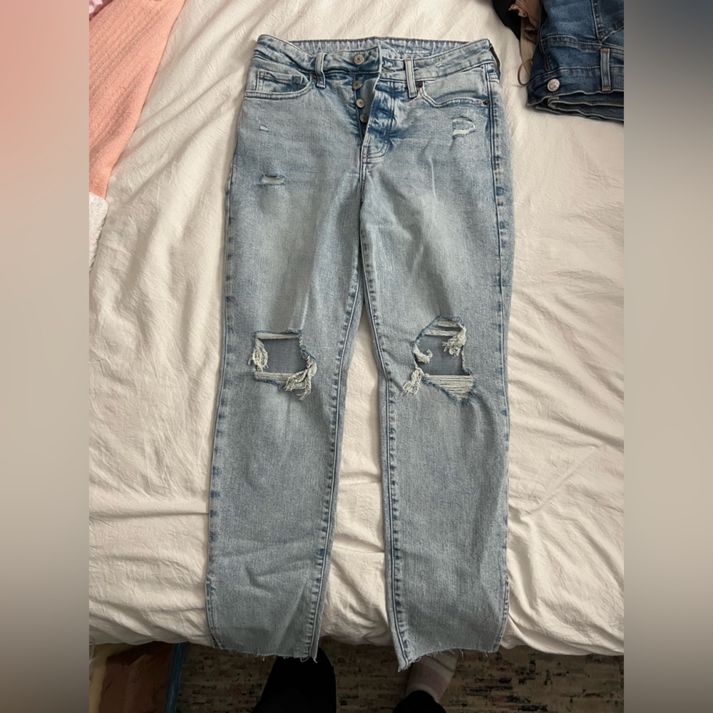 Old Navy Light Blue Straight Leg Jeans